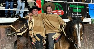 Osvaldo Piñeiro y Lucca Vega se adjudicaron el  Campeonato Nacional Universitario de Rodeo en San Carlos