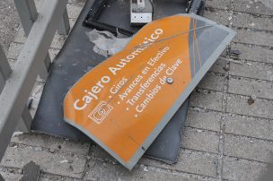 San Joaquín: Detonan cajero automático sin éxito y dejan abrojos en las calles