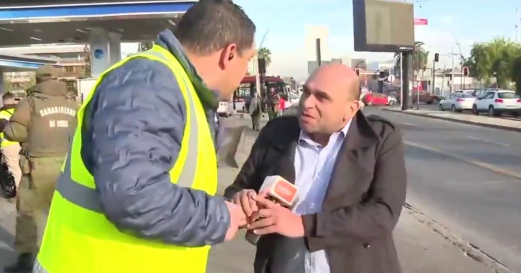 “Tenía tantas ganas de verte…”: notero de CHV fue insultado en vivo por abogado vinculado a banda criminal