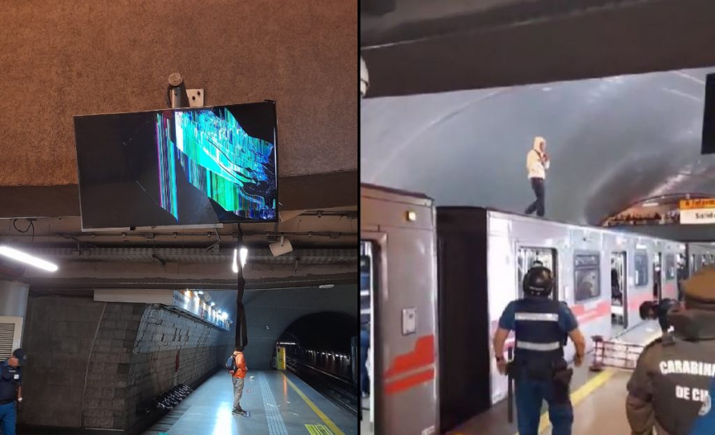 Desórdenes en estación La Cisterna tras operativo contra el comercio ilegal: Metro apunta a “mafias organizadas”