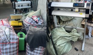 Carabineros del OS9 desarticuló red de falsificación de vestuario en Santiago