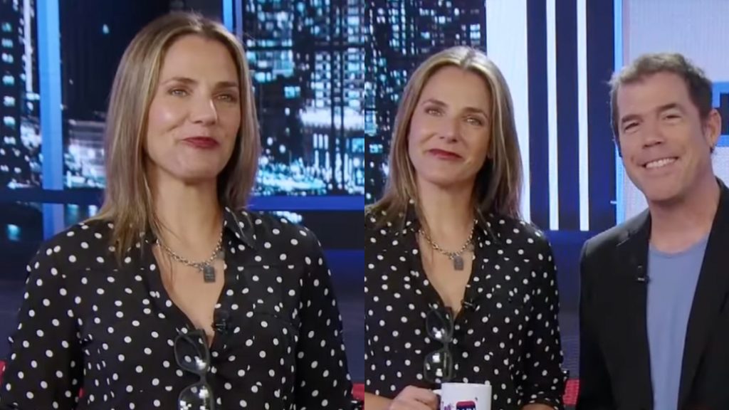 Julia Vial reemplazó a Ivette Vergara con lumbago y guatero en TV+ Informa: “Hoy tengo colita”