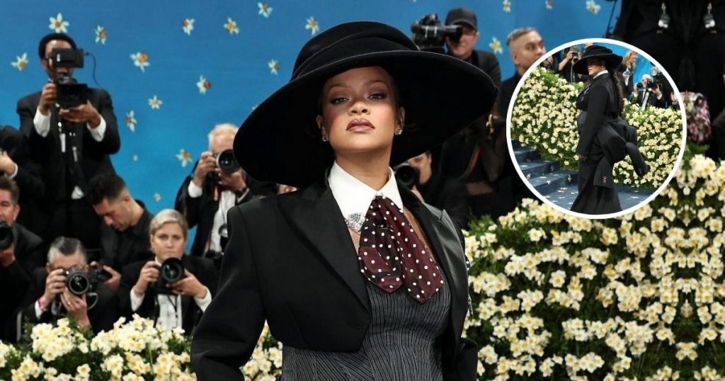 Rihanna revela su pancita en la Met Gala 2025: viene su tercer hijo con A$AP Rocky