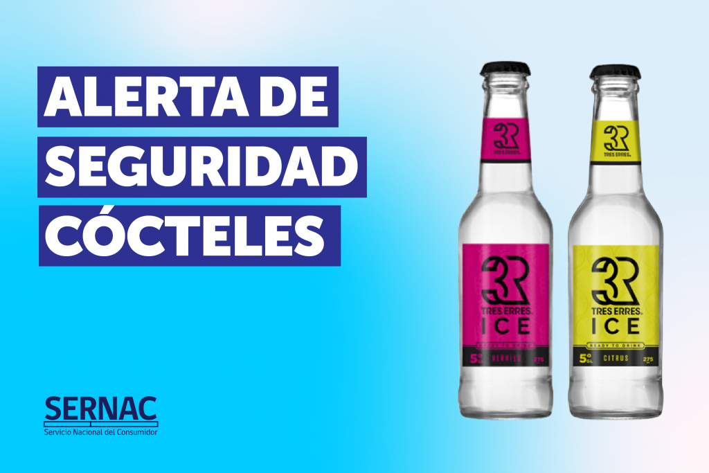 SERNAC emite alerta por cócteles 3R Ice: podrían contener partículas de vidrio