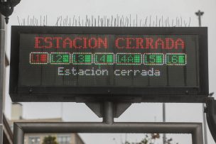 Metro de Santiago: Cuatro estaciones cerradas en Línea 1 por
