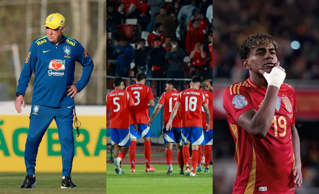 Chile se juega la vida, Ancelotti debuta en Brasil y se define al último finalista de la Nations League: la cartelera de fútbol internacional de este jueves