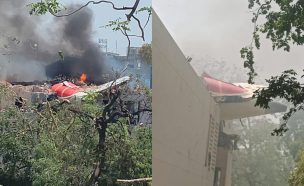 VIDEO | Avión con 242 personas se estrella en India tras despegar rumbo a Londres