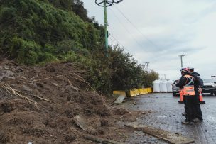 Nuevo deslizamiento en ruta Chinquihue obliga a medidas de emergencia en Puerto Montt