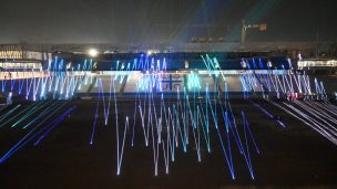 VIDEO | La UC enciende su nueva casa: Claro Arena ya cuenta con energía y se alista para su debut
