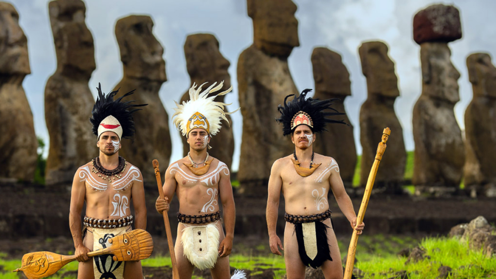 Pangal Andrade llega a Rapa Nui con “El Clan” y se entrega por completo a la fiesta Tapati