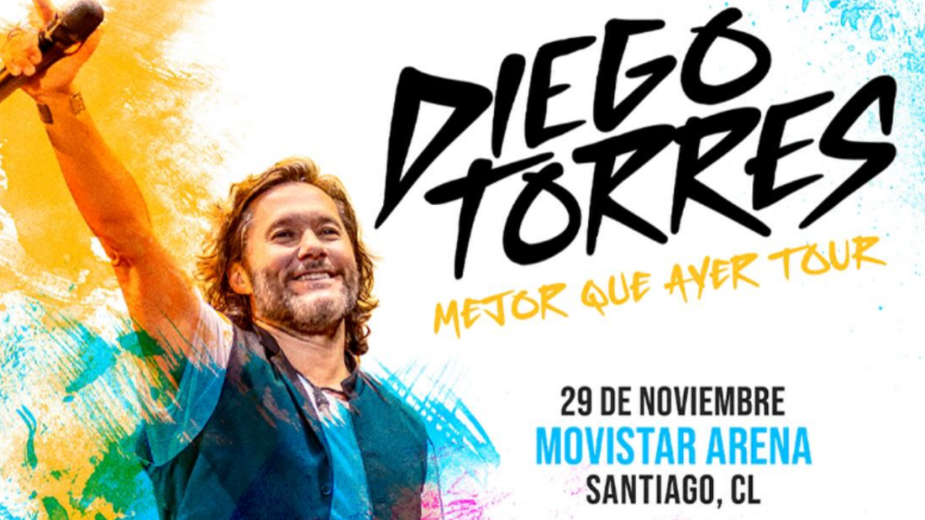 Diego Torres anuncia concierto en Chile con su tour “Mejor que ayer 2025”