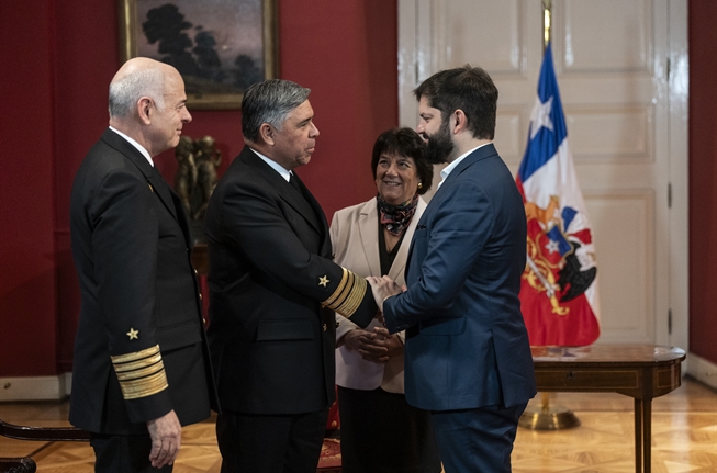 Presidente Boric designa al Vicealmirante Fernando Cabrera Salazar como el próximo Comandante en Jefe de la Armada