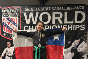 “Cumplí mi sueño”: niña chilena fue bicampeona en mundial de artes marciales