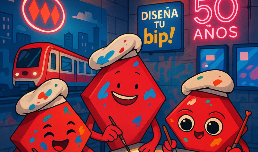 Metro lanza concurso para diseñar la última tarjeta Bip! de su aniversario