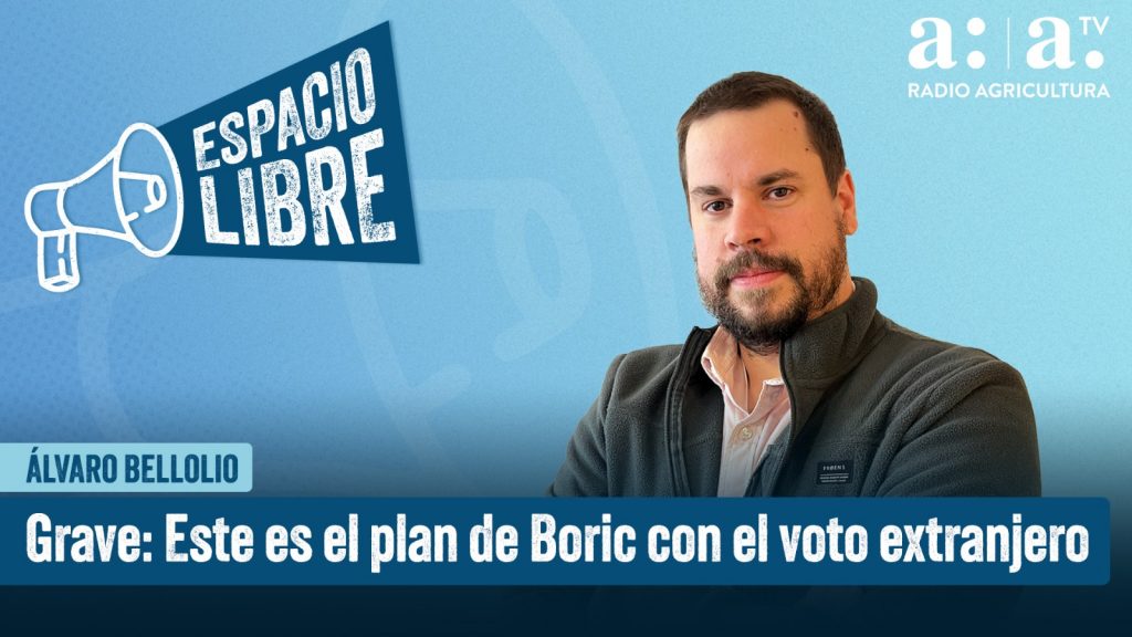 Álvaro Bellolio en Espacio Libre: “Grave: Este es el plan de Boric con el voto extranjero”