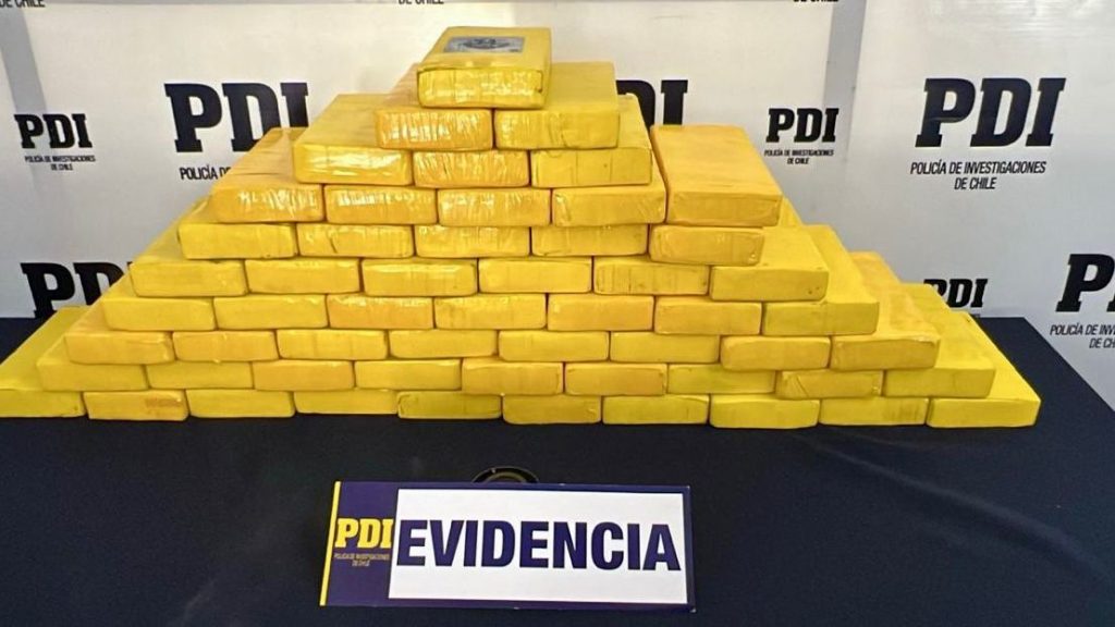 PDI incauta casi 60 kilos de clorhidrato de cocaína en Arica