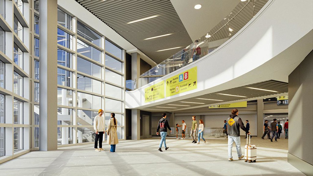 MOP inspecciona nuevo Terminal Nacional del Aeropuerto de Santiago para su entrega previo a Fiestas Patrias
