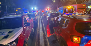 Las Condes: violento choque tras persecución policial