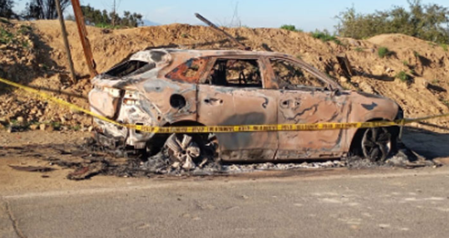 Encuentran vehículo calcinado de ingeniero asesinado en Curacaví