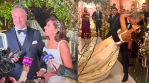Estas son las primera imágenes de la boda de Carmen Gloria Arroyo y Bernardo Borgeat