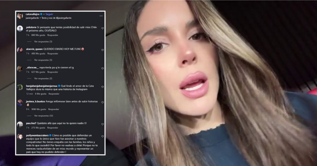 “Igual de funable que su ex”: Cata Vallejos recibe ola de críticas tras mensaje sobre hinchada azul