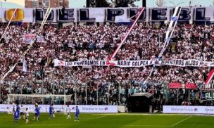 El comentado lienzo de la Garra Blanca con mensaje a Independiente