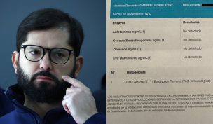 Presidente Boric se sometió a test de drogas: 
