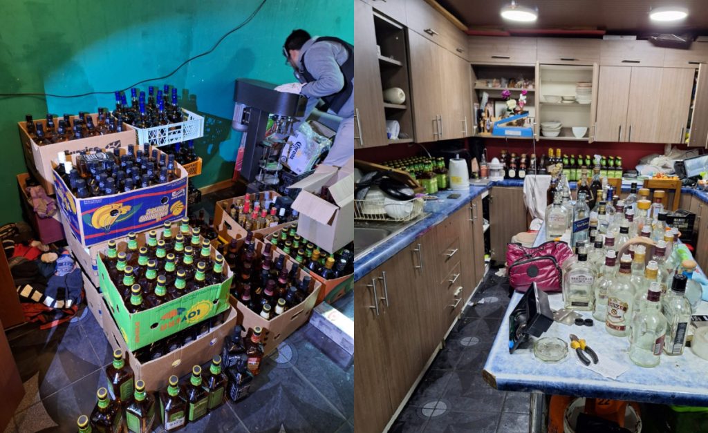 Se preparaban para el “18”: Carabineros halló laboratorio clandestino donde fabricaban licor falso