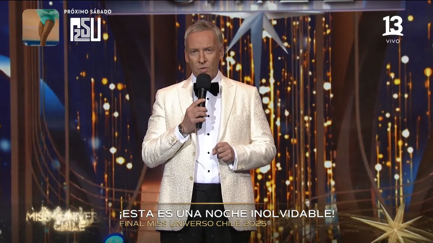 “Pensamos en ustedes”: El gesto de Martín Cárcamo que marcó la gala Miss Universo Chile 2025
