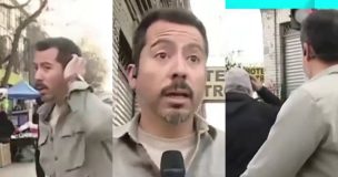Periodista de Canal 13 enfrenta amenaza en vivo en Meiggs: