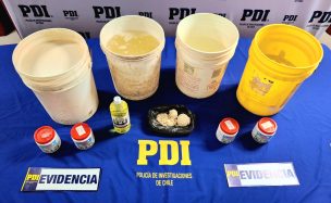 Fiscalía y PDI incautaron más de medio millón de dosis de cocaína base en estado líquido
