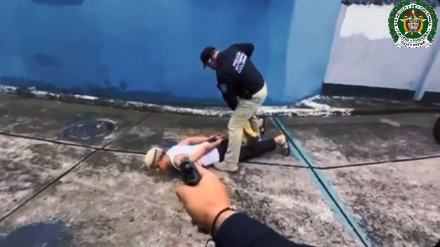 Policía de Colombia difunde video de la captura del sicario del “Rey de Meiggs”