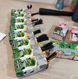 Aduanas incauta 50 aves ocultas en cajas de jugo en paso Los Libertadores