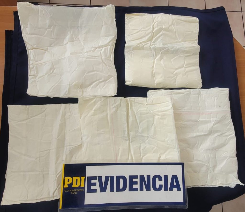 PDI Arica detuvo a imputado por tráfico de drogas: portaba más de 9 mil dosis de ketamina