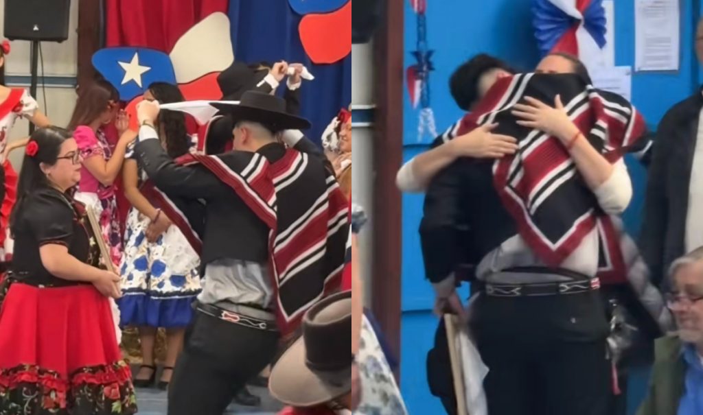 VIDEO | Estudiante de 4° medio conmueve al bailar cueca junto a retrato de su madre fallecida