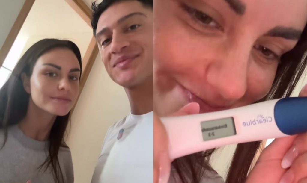 Emilia Dides comparte íntimo registro del día que supo que estaba embarazada