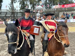 Vicente Rojas y Bernardo Salas ganaron el Campeonato Nacional Escolar de Rodeo 2025
