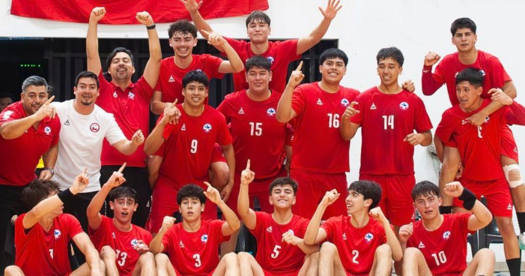 Selección chilena de handball Sub-16 logra medalla de oro en campeonato sudamericano