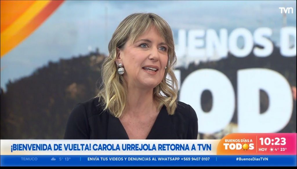 Carola Urrejola debutó en pantalla tras volver a TVN y se prepara para conducir 24 Horas