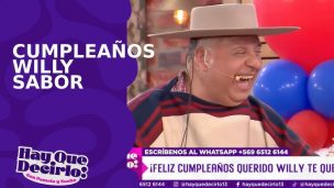 Willy Sabor no pudo contener la emoción: Así lo sorprendieron en su cumpleaños