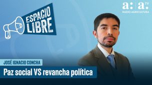 José Ignacio Concha en Espacio Libre: Paz social VS revancha política