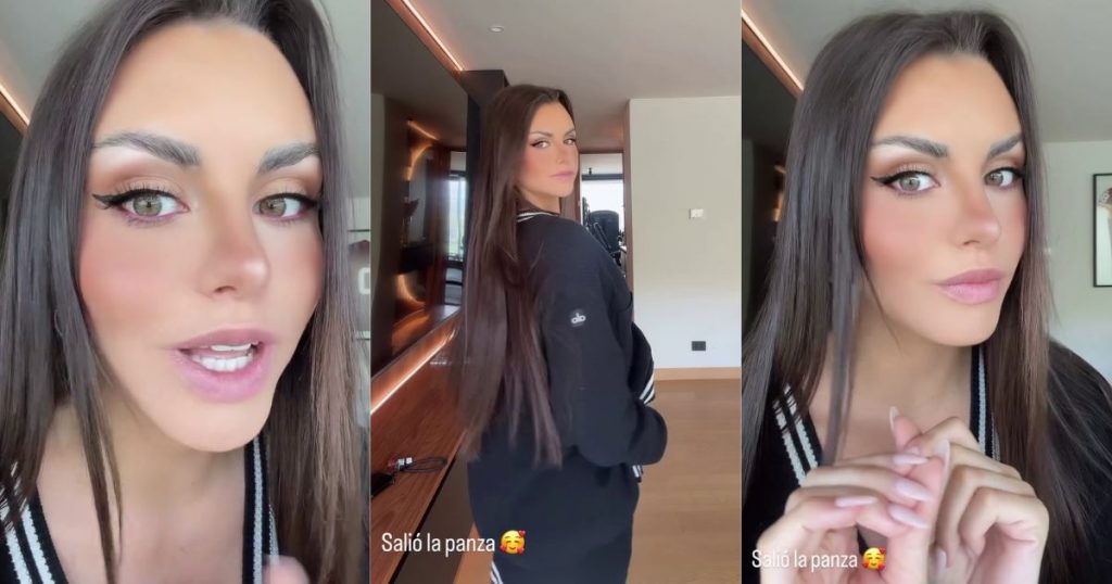 “Salió la panza”: Emilia Dides emociona al mostrar su embarazo de seis meses