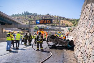 Túnel San Cristóbal realiza simulacro de colisión múltiple y prueba sistema de bidireccionalidad
