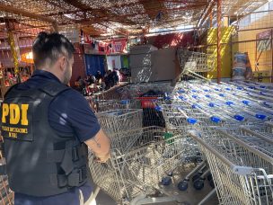 9 detenidos por receptación y más de 200 carros de supermercados incautados en operativo de la PDI y Fiscalía de Arica