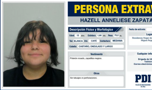 PDI solicita ayuda para encontrar a joven desaparecida en La Pintana