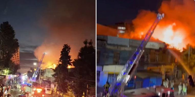 Incendio en Estación Central movilizó a más de 17 compañías de Bomberos en sector del Persa Estación