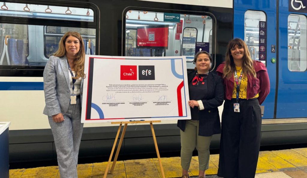 Chile se sube al tren: Nueva alianza lleva la identidad del país a miles de pasajeros
