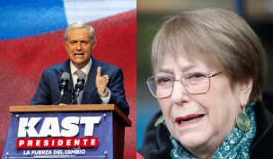 Kast sorprende y anuncia reunión con Bachelet en plena transición presidencial