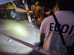Balacera en Estación Central deja un fallecido y dos personas heridas durante la madrugada