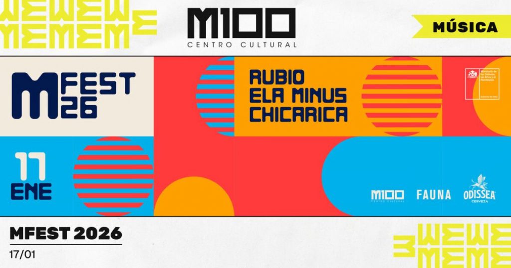 Confirmado: MFEST 2026 aterriza en Matucana 100 con show en vivo y fiesta gratuita